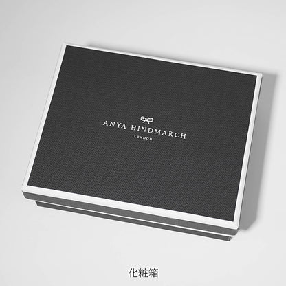 ANYA HINDMARCH レディース パスポートケース PASSPORT CASE EYES 199025 ブラック BLACK
