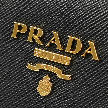 PRADA レディース 3つ折り財布 SAFFIANO METAL 1MH025 QWA NERO ブラック F0002