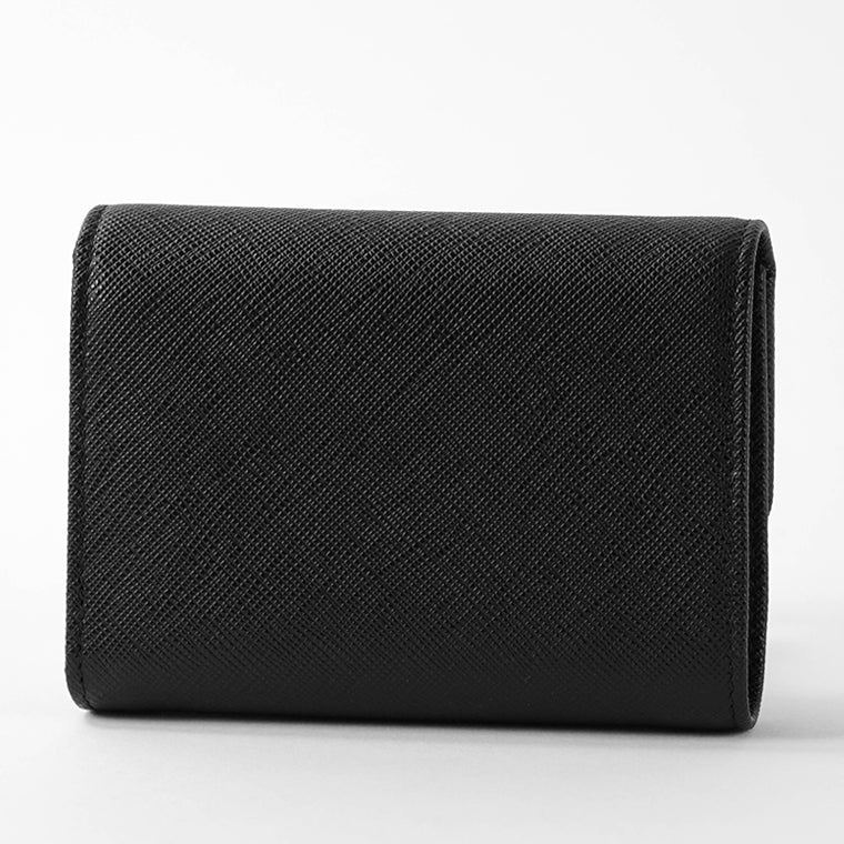 PRADA レディース 3つ折り財布 SAFFIANO METAL 1MH025 QWA NERO ブラック F0002
