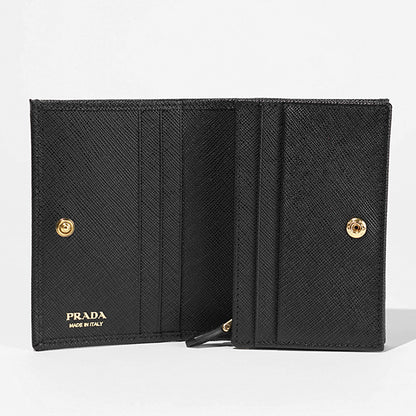 【SUMMER FINAL SALE】 PRADA レディース 2つ折り財布 SAFFIANO TRIANG 1MV021 QHH 2カラー
