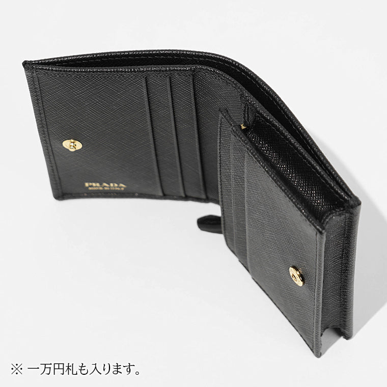 【SUMMER FINAL SALE】 PRADA レディース 2つ折り財布 SAFFIANO TRIANG 1MV021 QHH 2カラー