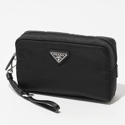 【SUMMER FINAL SALE】 PRADA レディース メンズ ポーチ VELA SMALL Re-Nylon POUCH 1NS021 R067 NERO ブラック F0002
