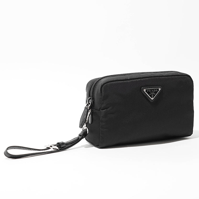 【SUMMER FINAL SALE】 PRADA レディース メンズ ポーチ VELA SMALL Re-Nylon POUCH 1NS021 R067 NERO ブラック F0002
