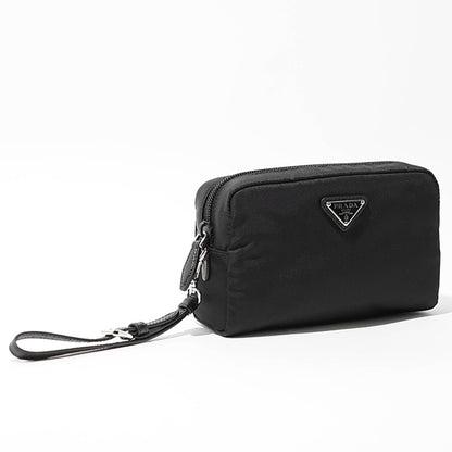 【SUMMER FINAL SALE】 PRADA レディース メンズ ポーチ VELA SMALL Re-Nylon POUCH 1NS021 R067 NERO ブラック F0002