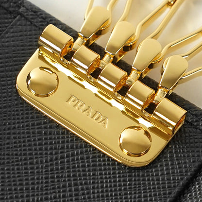 PRADA レディース メンズ キーケース SAFFIANO TRIANG 1PG004 QHH NERO ブラック F0002