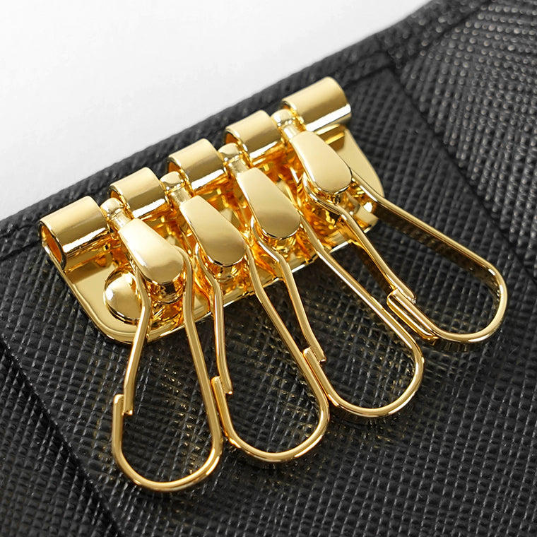 PRADA レディース メンズ キーケース SAFFIANO TRIANG 1PG004 QHH NERO ブラック F0002