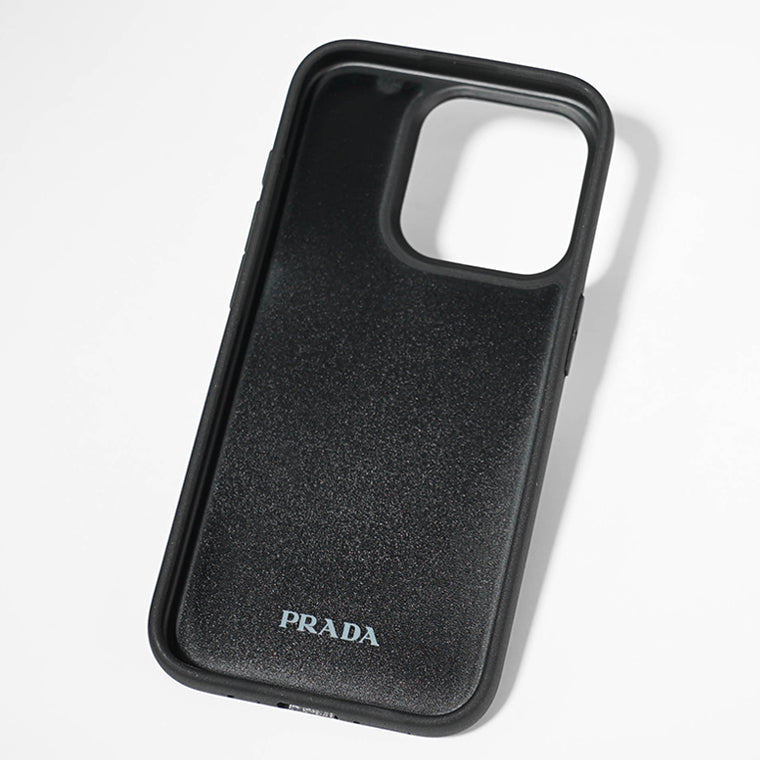 PRADA ブラック iPhone15proケース プラダ PRADA レディース メンズ iPhone 15 Pro 専用ケース