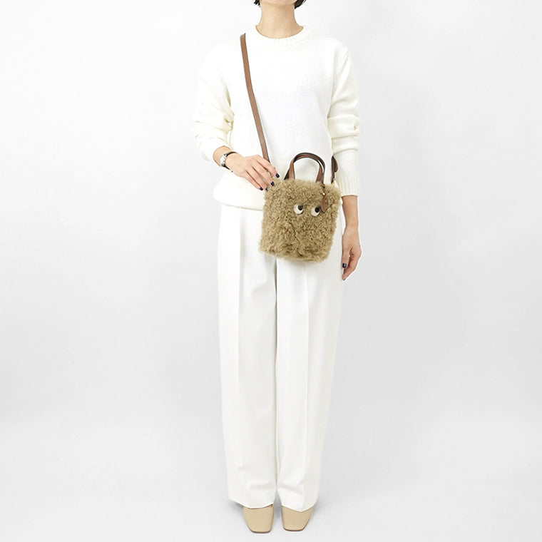 ANYA HINDMARCH レディース ショルダーバッグ N S TOTE MINI EYES 201131 トープ TAUPE