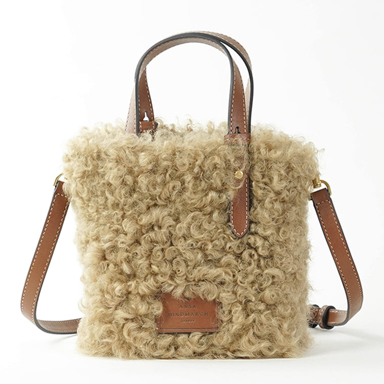 ANYA HINDMARCH レディース ショルダーバッグ N S TOTE MINI EYES 201131 トープ TAUPE