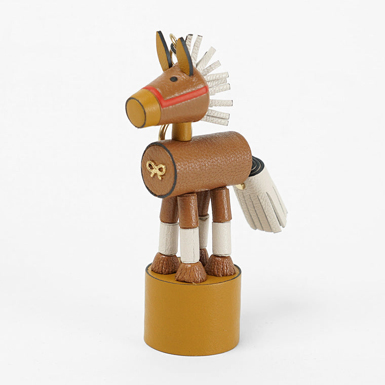 ANYA HINDMARCH レディース チャーム CHARM HORSE 204545 PECAN