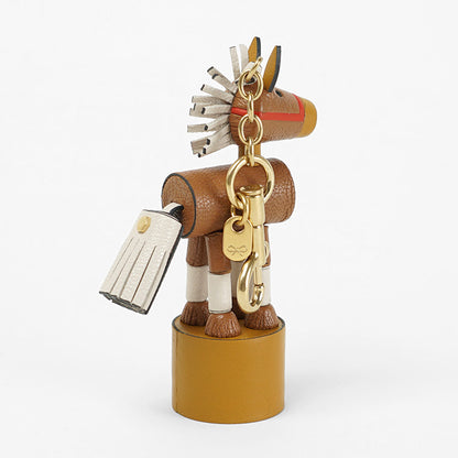 ANYA HINDMARCH レディース チャーム CHARM HORSE 204545 PECAN