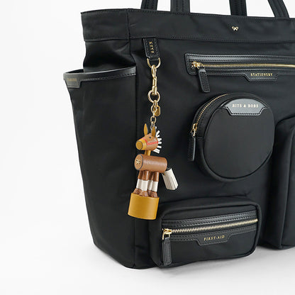 ANYA HINDMARCH レディース チャーム CHARM HORSE 204545 PECAN