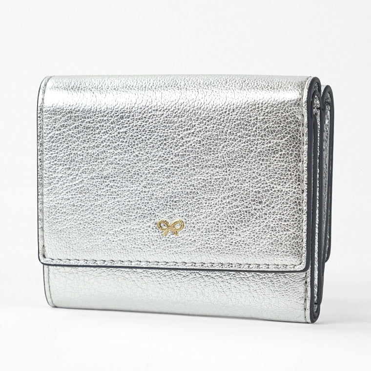 ANYA HINDMARCH レディース 3つ折り財布 MINI TRIFOLD WALLET HORSE 204781 シルバー SILVER
