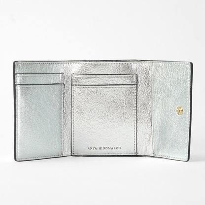 ANYA HINDMARCH レディース 3つ折り財布 MINI TRIFOLD WALLET HORSE 204781 シルバー SILVER
