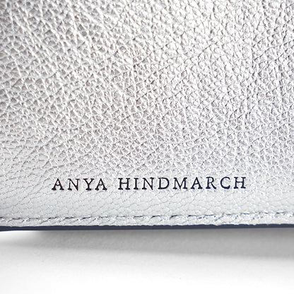ANYA HINDMARCH レディース 3つ折り財布 MINI TRIFOLD WALLET HORSE 204781 シルバー SILVER
