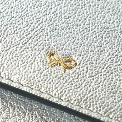 ANYA HINDMARCH レディース 3つ折り財布 MINI TRIFOLD WALLET HORSE 204781 シルバー SILVER