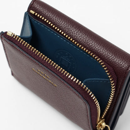ANYA HINDMARCH レディース 3つ折り財布 MINI TRIFOLD ZIP PEEPING EYES 204866 バーガンディ CLARET