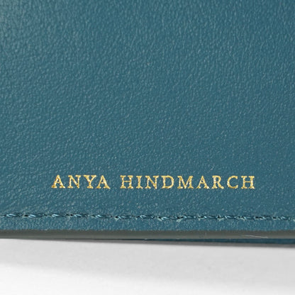 ANYA HINDMARCH レディース 3つ折り財布 MINI TRIFOLD ZIP PEEPING EYES 204866 バーガンディ CLARET