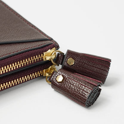 ANYA HINDMARCH レディース 2つ折り財布 SMALL DOUBLE ZIP WALLET PEEPING EYES 204873 バーガンディ CLARET