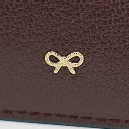 ANYA HINDMARCH レディース フラグメントケース ZIP CARD CASE PEEPING EYES 204880 バーガンディ CLARET