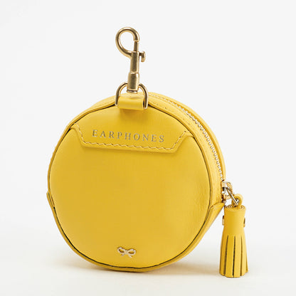 ANYA HINDMARCH レディース イヤホンポーチ EAR PODS POUCH WINK 205825 イエロー LEMONCURD