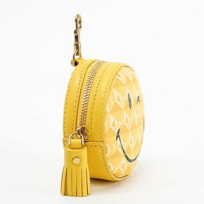 ANYA HINDMARCH レディース イヤホンポーチ EAR PODS POUCH WINK 205825 イエロー LEMONCURD