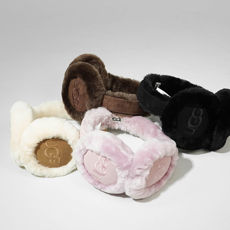 UGG レディース イヤーマフ SHEEPSKIN EMBROIDERY EARMUFF 20955 4カラー