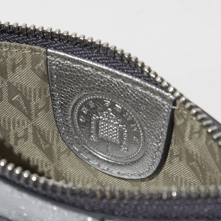 ANYA HINDMARCH レディース 2つ折り財布 SMALL DOUBLE ZIP WALLET PEEPING EYES 210430 メタリックグレー ANTHRACITE