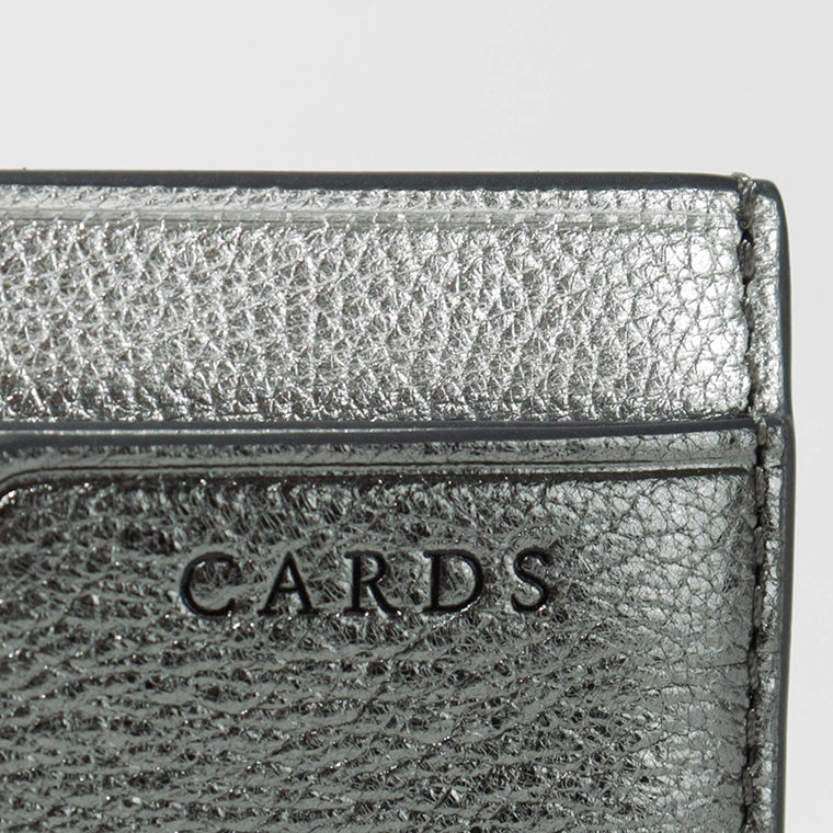 ANYA HINDMARCH レディース カードケース CARD CASE PEEPING EYES 210447 メタリックグレー ANTHRACITE