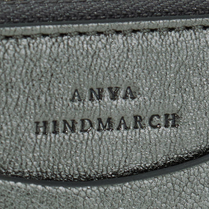 ANYA HINDMARCH レディース カードケース ZIP CARD CASE PEEPING EYES 210454 メタリックグレー ANTHRACITE