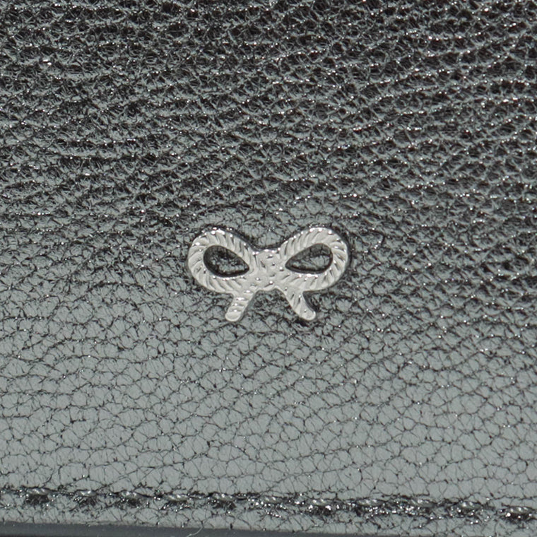 ANYA HINDMARCH レディース カードケース ZIP CARD CASE PEEPING EYES 210454 メタリックグレー ANTHRACITE