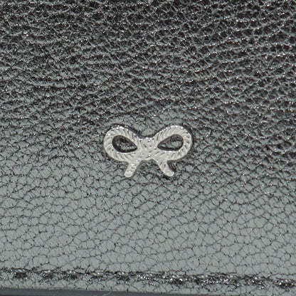 ANYA HINDMARCH レディース カードケース ZIP CARD CASE PEEPING EYES 210454 メタリックグレー ANTHRACITE