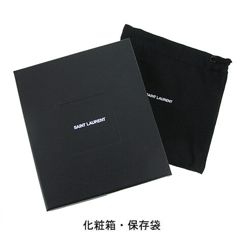 SAINT LAURENT メンズ マネークリップ折財布 378005 BTY0N ブラック 1000