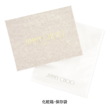 JIMMY CHOO メンズ レディース 3つ折り財布 BEALE EMG ブラック BLACK