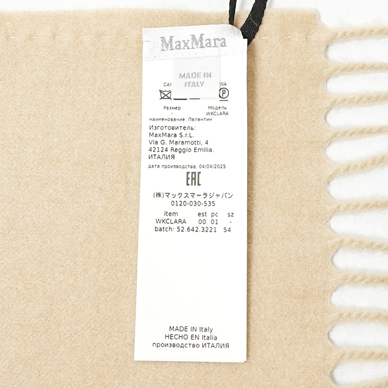 Max Mara レディース マフラー WKCLARA 2524546322 2カラー