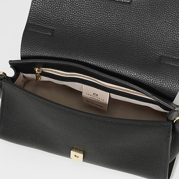 LORISTELLA レディース ショルダーバッグ BETH 2529 LIGHT TAUPE ブラック NERO