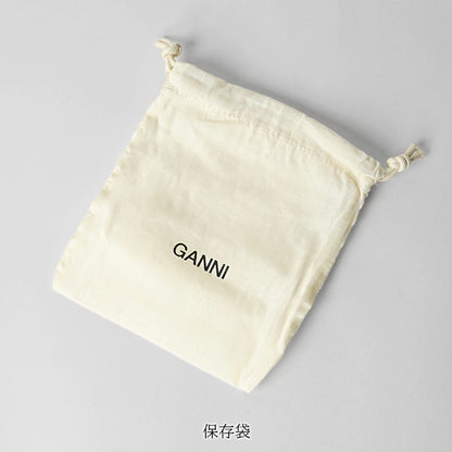 GANNI レディース コイン＆カードケース A7039 EGRET アイボリー 135