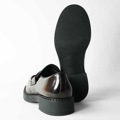 PRADA メンズ ローファー SPAZZOLATO 2DE127 055 BRUCIATO ブラウン F0038