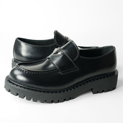 PRADA メンズ ローファー SPAZZOLATO ROIS 2DE151 B4L NERO ブラック F0002
