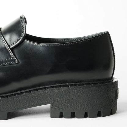 PRADA メンズ ローファー SPAZZOLATO ROIS 2DE151 B4L NERO ブラック F0002