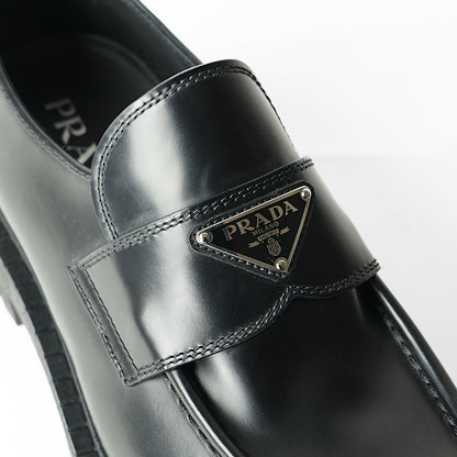 PRADA メンズ ローファー SPAZZOLATO ROIS 2DE151 B4L NERO ブラック F0002