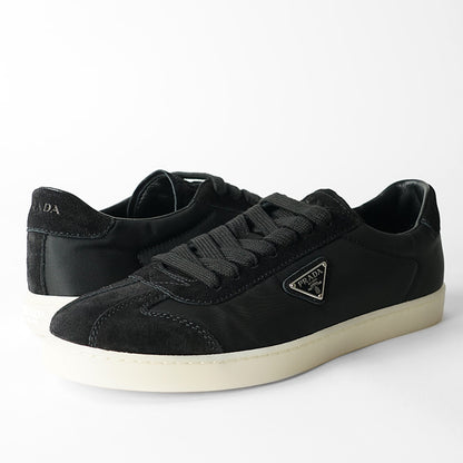 PRADA メンズ スニーカー NYLON SCAMOSCIATO 2EE454 D7C NERO 1 ブラック F0632