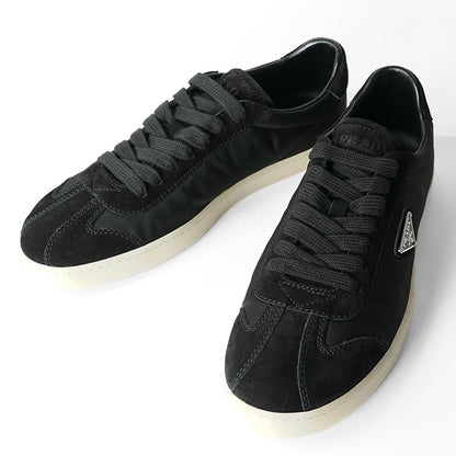 PRADA メンズ スニーカー NYLON SCAMOSCIATO 2EE454 D7C NERO 1 ブラック F0632