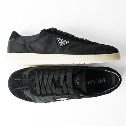 PRADA メンズ スニーカー NYLON SCAMOSCIATO 2EE454 D7C NERO 1 ブラック F0632