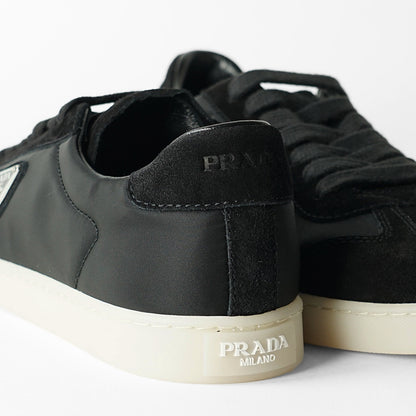 PRADA メンズ スニーカー NYLON SCAMOSCIATO 2EE454 D7C NERO 1 ブラック F0632