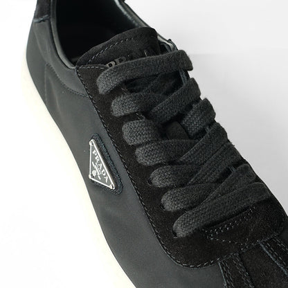 PRADA メンズ スニーカー NYLON SCAMOSCIATO 2EE454 D7C NERO 1 ブラック F0632