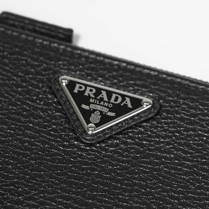 PRADA メンズ カードケース VIT DAINO TRIAN 2MC086 2E54 NERO ブラック F0002