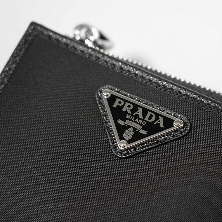 PRADA メンズ 2つ折り財布 TESSUTO SAFFIAN 2ML049 2DMH NERO ブラック F0002