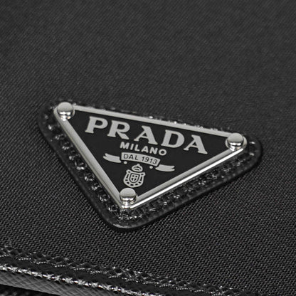 PRADA メンズ 2つ折り財布 TESSUTO SAFFIAN 2MO738 2DMH NERO ブラック F0002