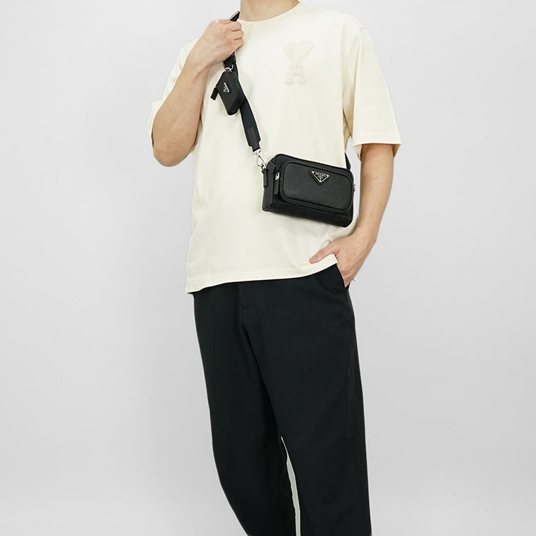 PRADA メンズ レディース ショルダーバッグ BANDOLIERA 2VH172 2DMH NERO ブラック F0002